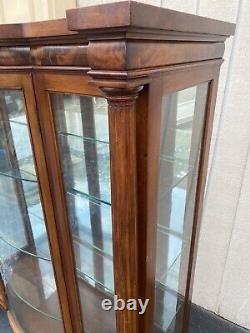 65507 Antique Mahogany Bookcase Curio Cabinet