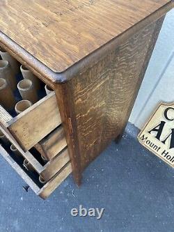 65931 Antique Victorian Victrola Cylinder Record Cabinet Storage Chest