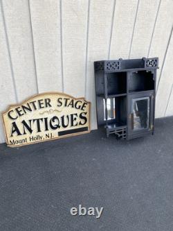 65976 Antique Victorian Whatnot Wall Shelf Curio Display Cabinet Bookcase