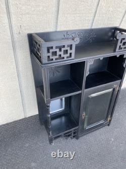 65976 Antique Victorian Whatnot Wall Shelf Curio Display Cabinet Bookcase