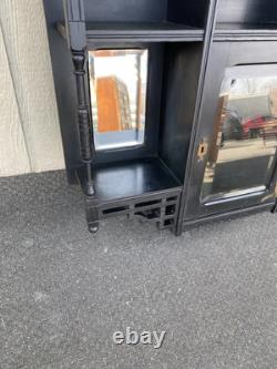 65976 Antique Victorian Whatnot Wall Shelf Curio Display Cabinet Bookcase