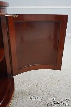 67033 KINDEL Neoclassical Mahogany Demilune Console Cabinet