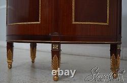 67033 KINDEL Neoclassical Mahogany Demilune Console Cabinet