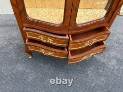 67357 Exquisite Louis XV Style Curio Cabinet with Glass Shelves