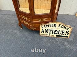 67357 Exquisite Louis XV Style Curio Cabinet with Glass Shelves