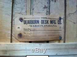 68 X 42 Antique 1920's 2 Piece Hoosier Cupboard By Dearborn Desk Mfg. Co Read