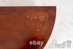 69897 ETHAN ALLEN Cherry Paint Decorated Demilune Commode