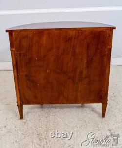 69897 ETHAN ALLEN Cherry Paint Decorated Demilune Commode