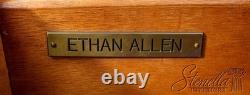 69897 ETHAN ALLEN Cherry Paint Decorated Demilune Commode