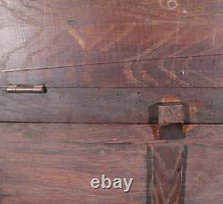 70 Tall Antique French Gothic Revival Oak Wood Cabinet/Liquor/Wine/Bar Cabinet