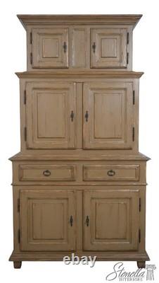 70896 WOODLAND Large Country Distressed Painted Cabinet