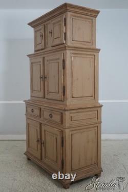 70896 WOODLAND Large Country Distressed Painted Cabinet