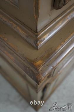 70896 WOODLAND Large Country Distressed Painted Cabinet