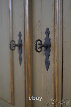 70896 WOODLAND Large Country Distressed Painted Cabinet