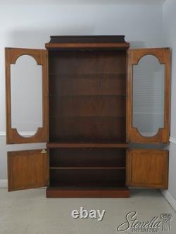 71600 BAKER Satinwood Neoclassical China Cabinet