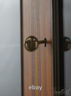 71600 BAKER Satinwood Neoclassical China Cabinet