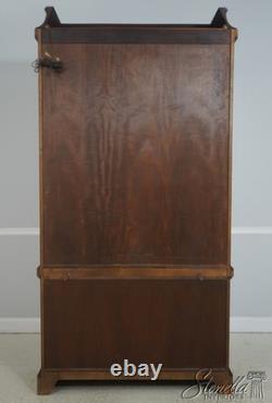 71600 BAKER Satinwood Neoclassical China Cabinet