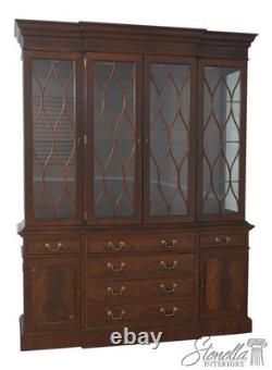 72078 BAKER Mahogany 2 Piece Breakfront China Display Cabinet