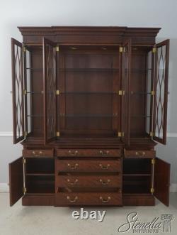 72078 BAKER Mahogany 2 Piece Breakfront China Display Cabinet