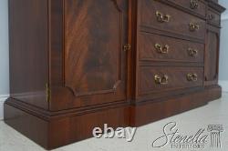 72078 BAKER Mahogany 2 Piece Breakfront China Display Cabinet