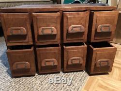 8-DRAWER Library Card Catalog Cabinet