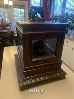 A Beautiful Vintage Black Forest Liquor Cabinet. Stunning