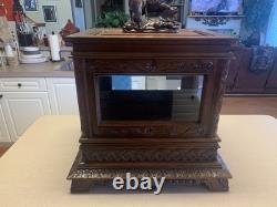 A Beautiful Vintage Black Forest Liquor Cabinet. Stunning