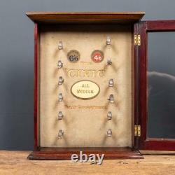ANTIQUE 20thC ENGLISH CIVIC PIPES COUNTER DISPLAY CABINET c. 1910