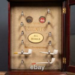 ANTIQUE 20thC ENGLISH CIVIC PIPES COUNTER DISPLAY CABINET c. 1910