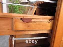 ANTIQUE Arts & Crafts OAK 8 DRAWER FILING CABINET Mission INDUSTRIAL Office