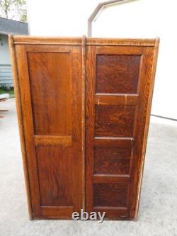 ANTIQUE Arts & Crafts OAK 8 DRAWER FILING CABINET Mission INDUSTRIAL Office