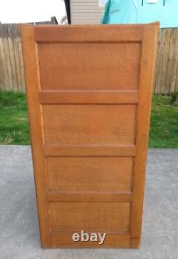 ANTIQUE Arts & Crafts OAK 8 DRAWER FILING CABINET Mission INDUSTRIAL Office