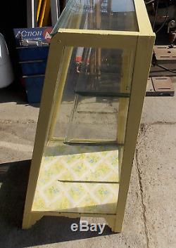 ANTIQUE DISPLAY CABINET maybe sales display for store dental doctor 42 tall 19 w