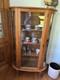 Antique Ebert's China Closet Tiger Oak
