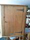 Antique English Pine Corner Cabinet Standing Or Hanging Large 45