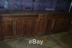 Antique Oak General Store Counter Desk Bar Vintage Original Unrestored Furniture