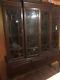 Antique Stately Homes Chippendale Style Carved Mahogany China Cabinet