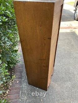 ANTIQUE VINTAGE OAK Roll Top CUBBY SORTING CABINET HOTEL POST OFFICE 51 X 20.5