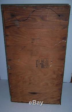 Antique Vintage Wooden Painted Wall Cabinet With Drop Leaf