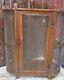 Antique Wooden Pie Safe With Screen Rare Original Use Hung 26.5x24x12 End Table