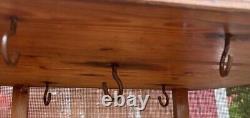 ANTIQUE WOODEN PIE SAFE with SCREEN RARE ORIGINAL USE HUNG 26.5x24x12 End Table