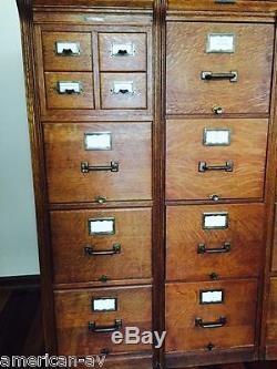 ANTIQUE Yawman & Erbe file cabinets Vintage