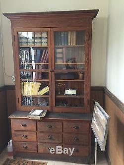 Apothecary Stepback Cabinet Outstanding! Very Old