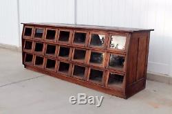 Aafa Antique Early General Store 21 Drawer Seed Bean Sales Counter Dovetailed