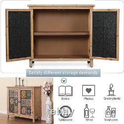 Accent Cabinet Storage Buffet Sideboard with Doors for Living Room Entryway