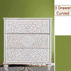 Accent Storage Cabinet with 3 Drawers Chest for Living Room Entryway Cabinet