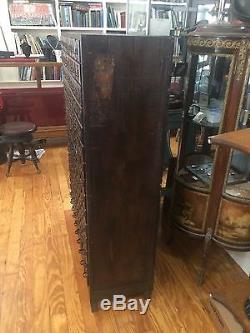 Amazing 150 Multi Drawer Antique Vintage Cabinet By Chas P Whittle Boston MA
