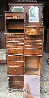 American Cabinet Co. Oak Dental Cabinet