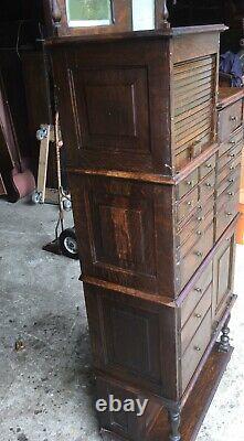 American Cabinet Co. Oak Dental Cabinet