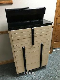 American Cabinet Company 10 Drawer With Inserts Dental Cabinet Bakelite Top